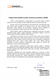 SONDEO politika jakosti